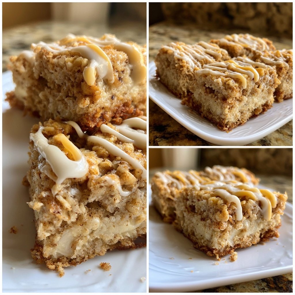 Banana Oat Yogurt Squares