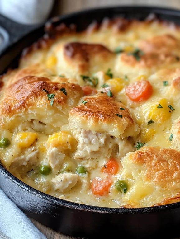 Easy Homemade Chicken Pot Pie Casserole Recipe