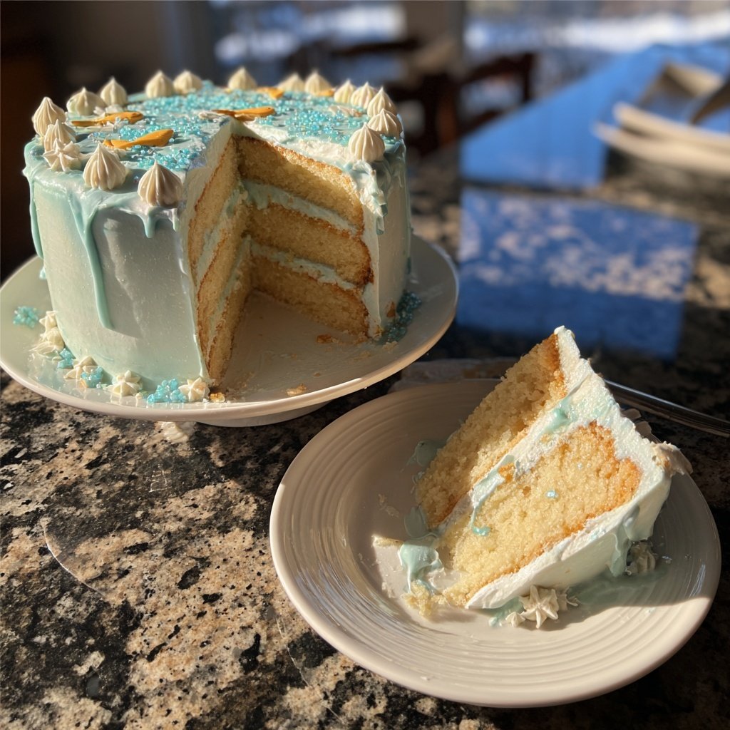 Simple Pisces Birthday Cake