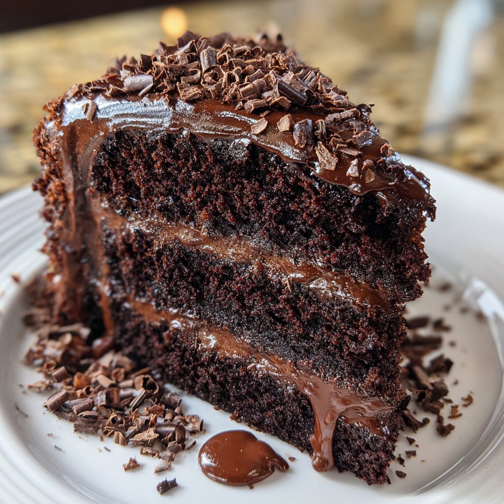 Chocolate Cake With Moist Cocoa Crumb