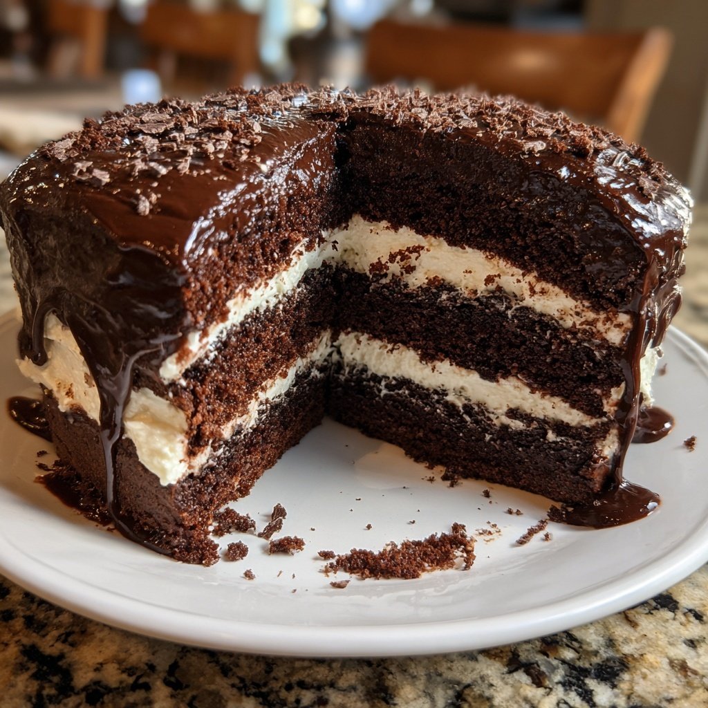 Classic Chocolate Cake With Buttercream