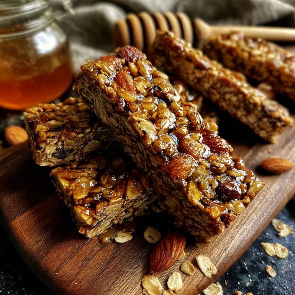 Healthy Oat And Honey Snack Bars