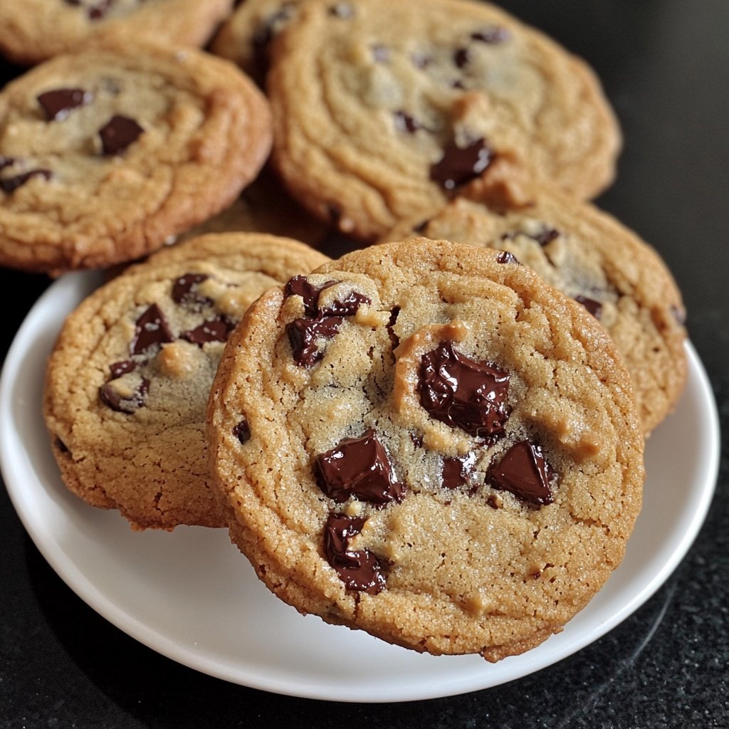 Crispy and Chewy Chocolate Chip Cookies