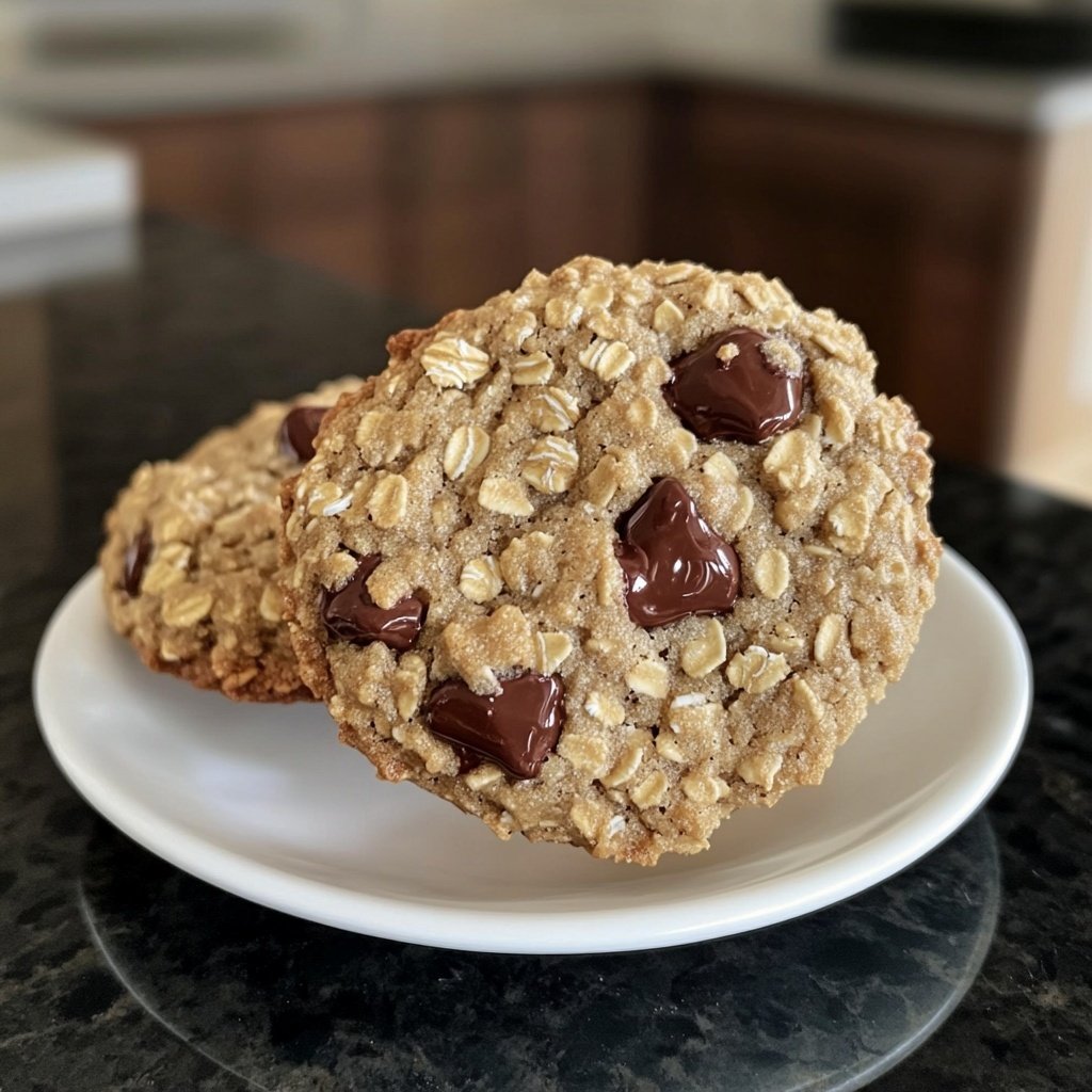 Chewy Oatmeal Chocolate Chip Cookies