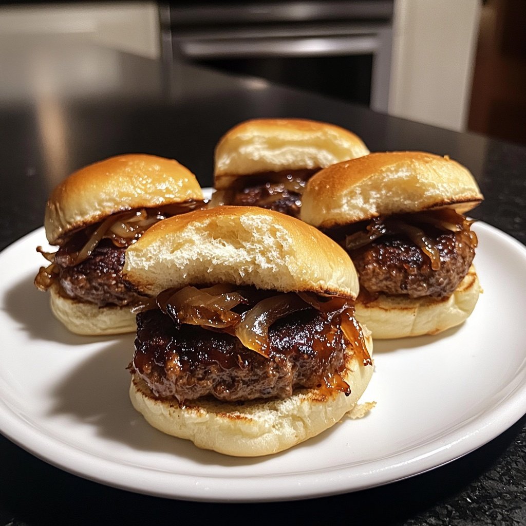 Sliders with Caramelized Onions