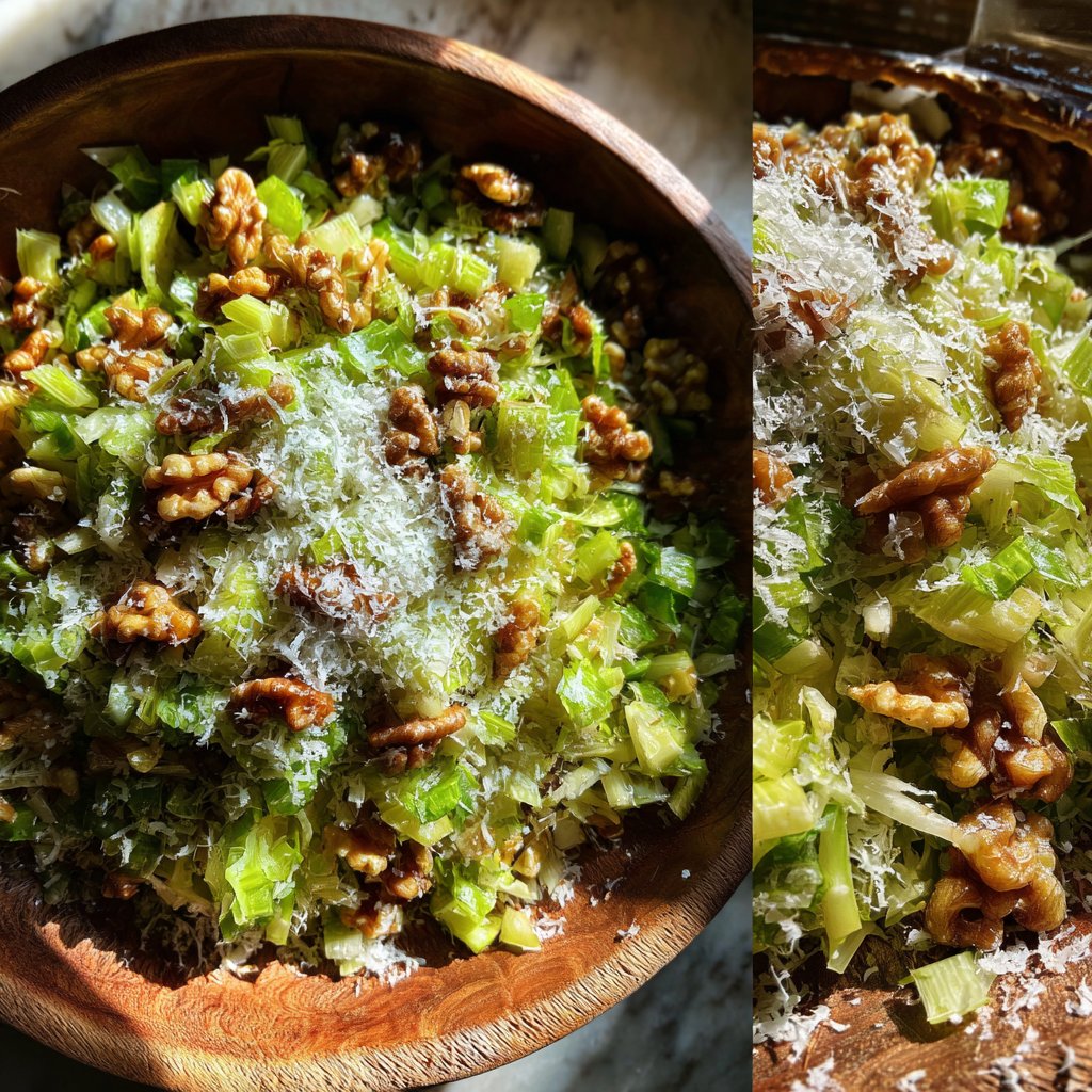 Celery Salad With Walnuts And Parmesan
