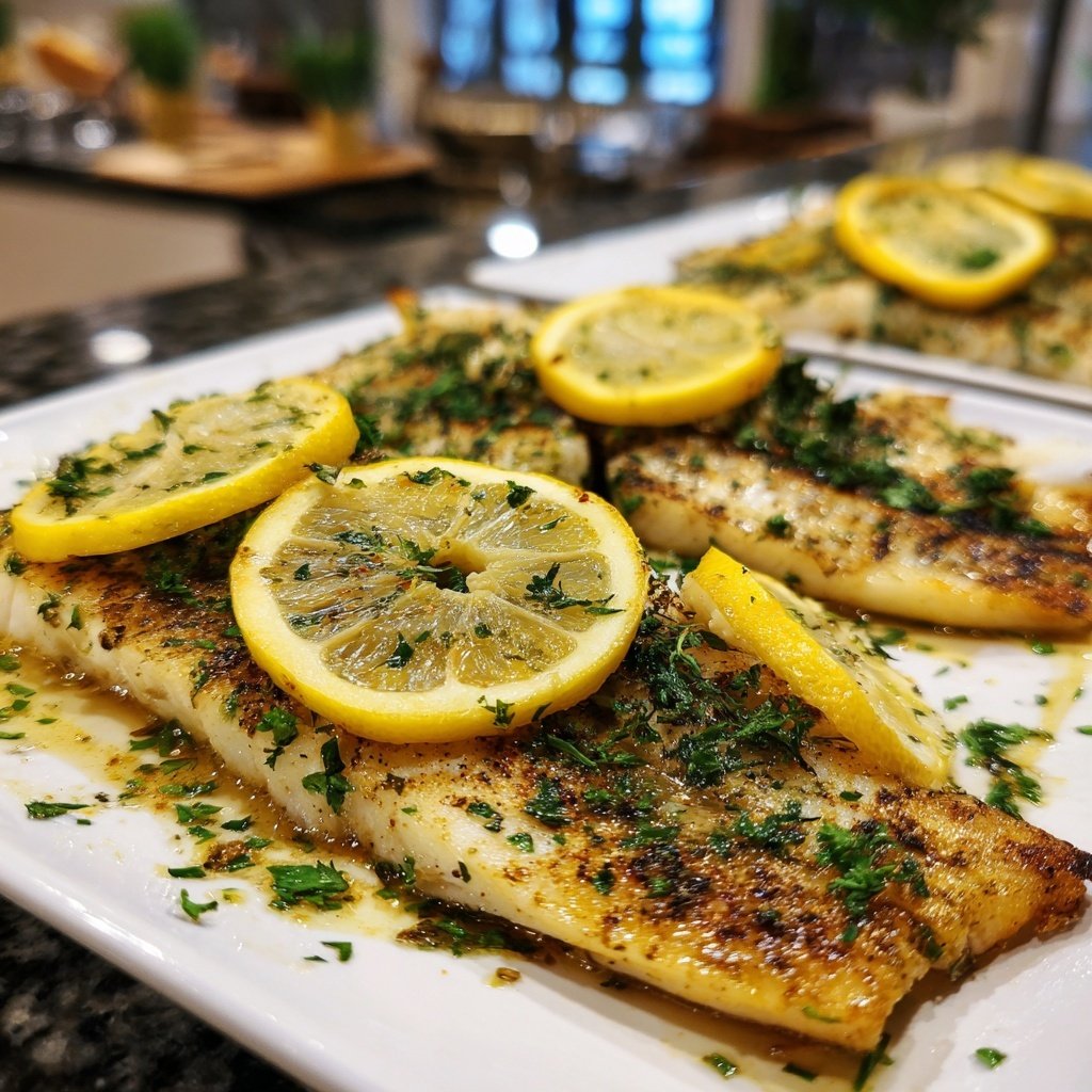 Healthy & Light Lemon Grilled Fish Plate