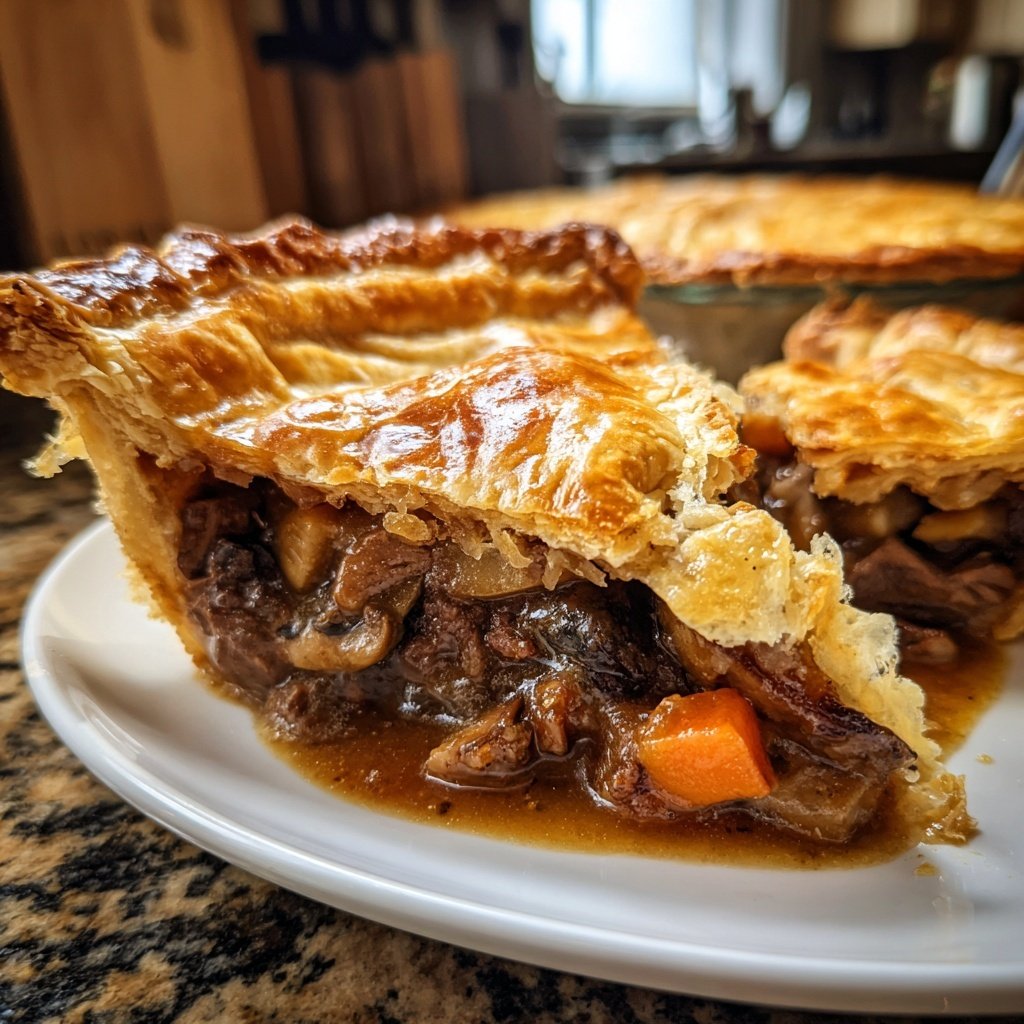 Comfort Food Beef and Mushroom Pot Pie