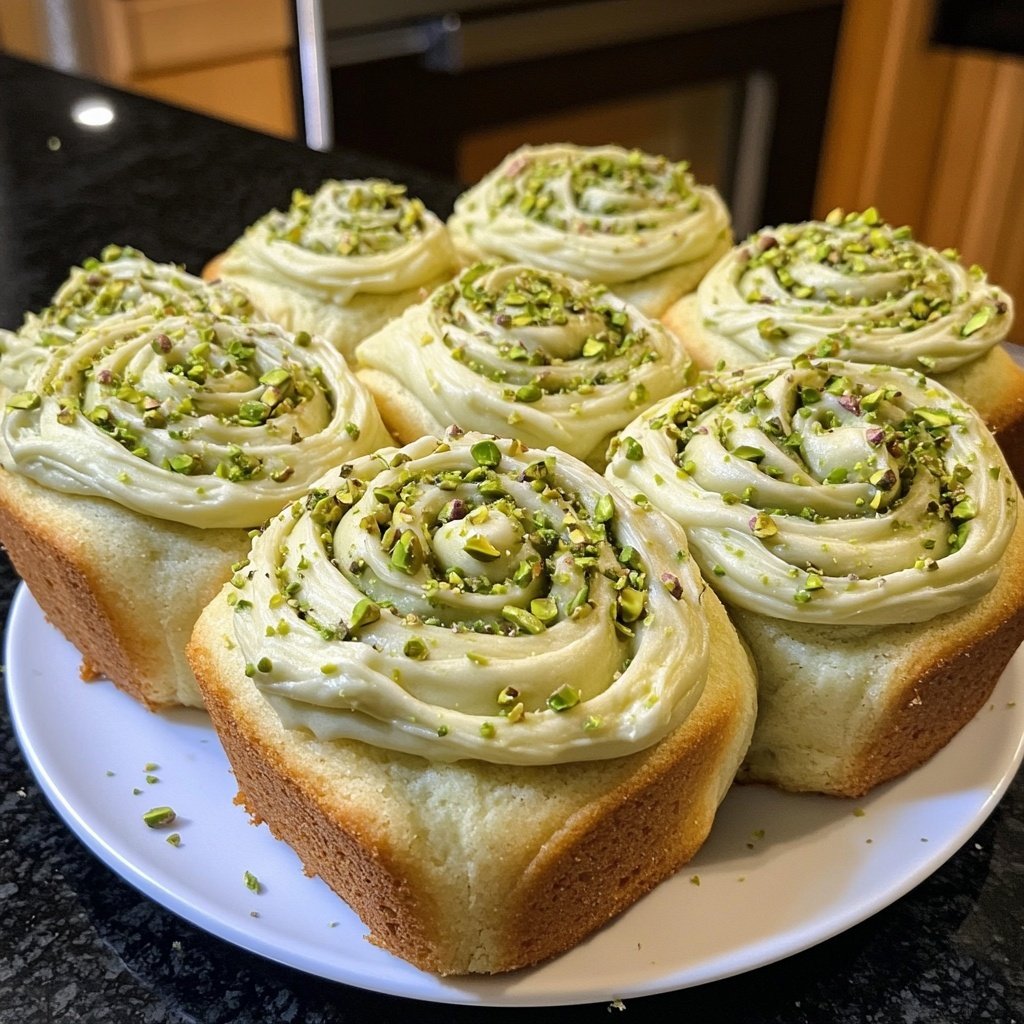 Perfect Pistachio Rolls with Cream Cheese Frosting
