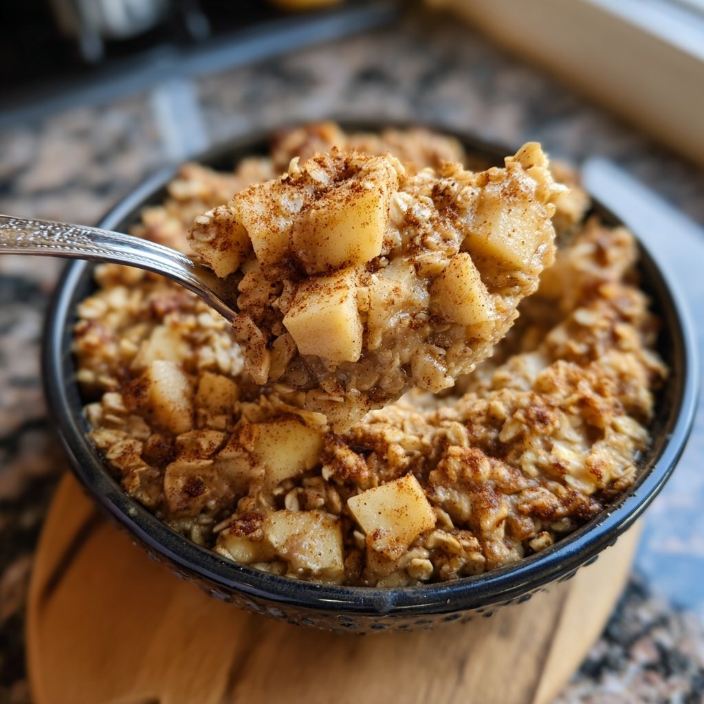 Healthy Baked Apple Oatmeal