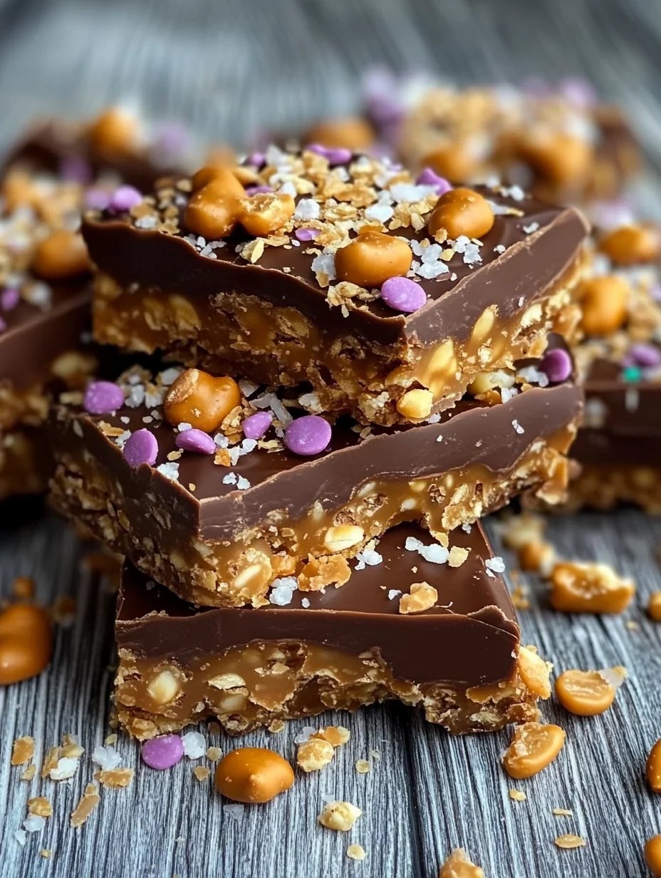 No-Bake Peanut Butter Pretzel Clusters