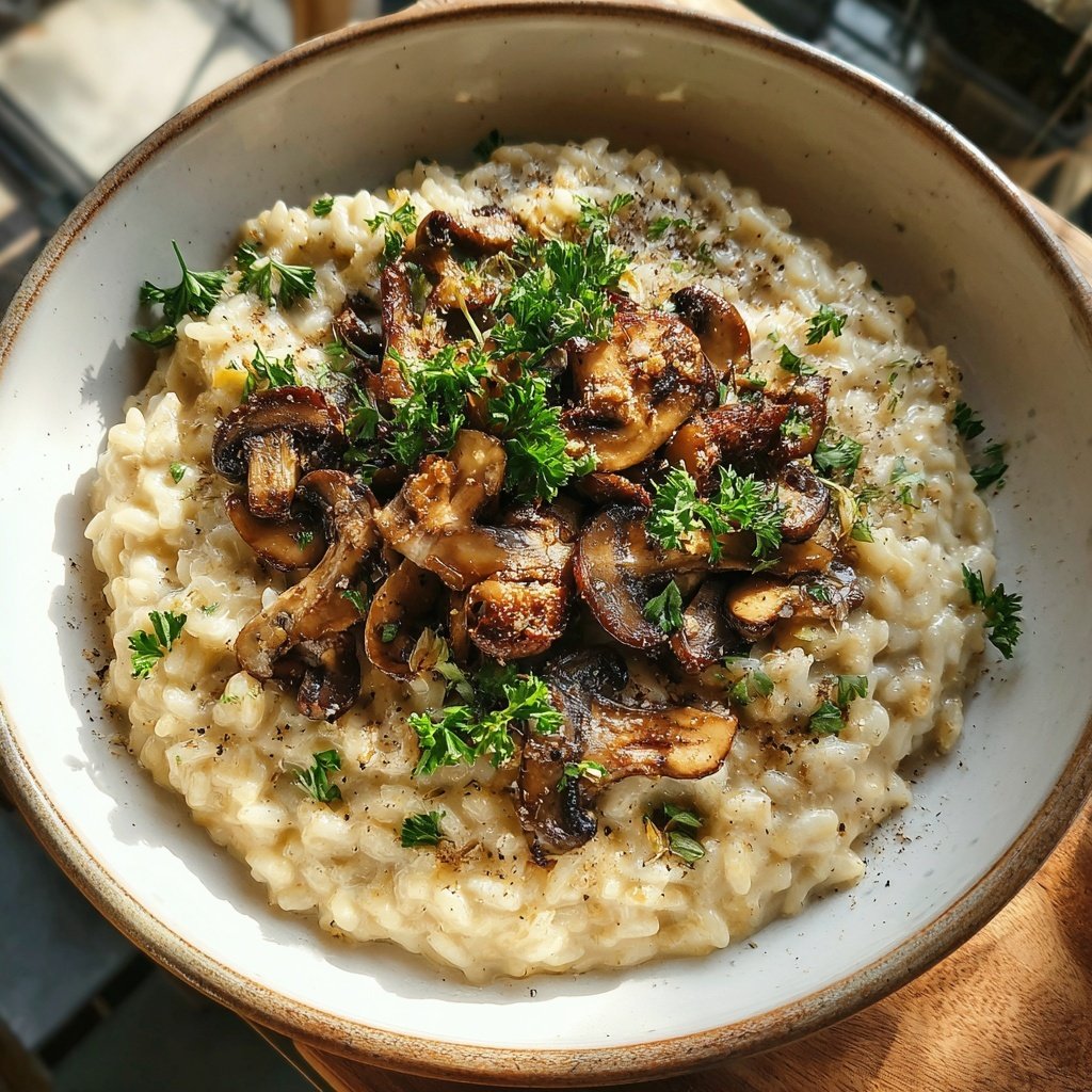 Creamy Mushroom Risotto