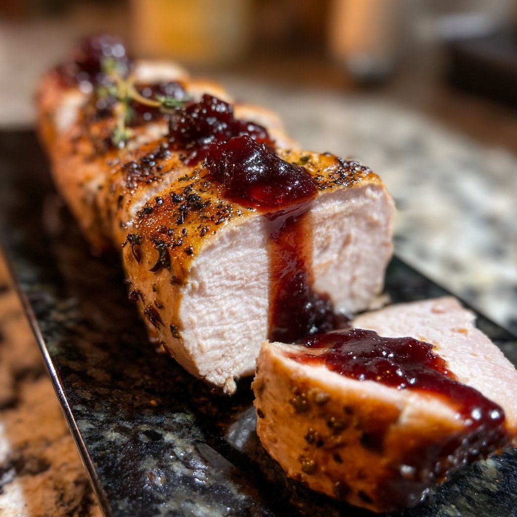 Pork Tenderloin with Cherry Sauce
